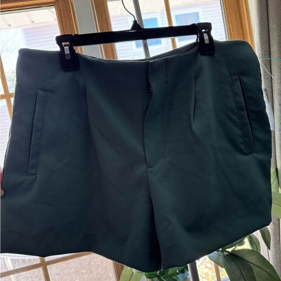 A New Day Green High Waist Tailored Shorts - Picture 2 of 4